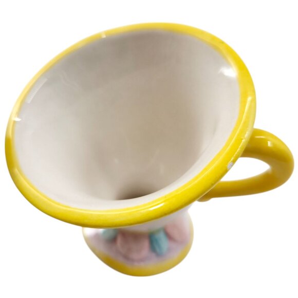 Vintage Disney BEAUTY & THE BEAST Toy China Tea Cup Set of 3 Mrs. Potts - Picture 8 of 11